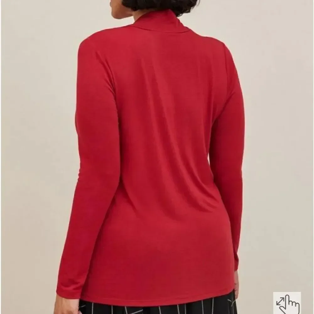 Torrid 5 Studio Tissue Jersey Turtleneck Top New